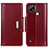 Leather Case Stands Flip Cover Holder M13L for Realme C21 Red