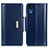 Leather Case Stands Flip Cover Holder M13L for Samsung Galaxy A03 Core Blue