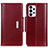 Leather Case Stands Flip Cover Holder M13L for Samsung Galaxy A33 5G Red