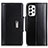 Leather Case Stands Flip Cover Holder M13L for Samsung Galaxy A53 5G Black