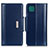 Leather Case Stands Flip Cover Holder M13L for Samsung Galaxy F42 5G Blue