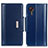 Leather Case Stands Flip Cover Holder M13L for Samsung Galaxy XCover 5 SM-G525F Blue