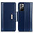 Leather Case Stands Flip Cover Holder M13L for Xiaomi Poco M4 Pro 5G Blue