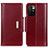 Leather Case Stands Flip Cover Holder M13L for Xiaomi Redmi 10 4G Red