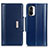 Leather Case Stands Flip Cover Holder M13L for Xiaomi Redmi K40 5G Blue