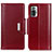 Leather Case Stands Flip Cover Holder M13L for Xiaomi Redmi Note 10 Pro 4G Red