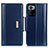 Leather Case Stands Flip Cover Holder M13L for Xiaomi Redmi Note 10 Pro 5G Blue