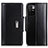 Leather Case Stands Flip Cover Holder M13L for Xiaomi Redmi Note 11 4G (2021) Black