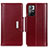 Leather Case Stands Flip Cover Holder M13L for Xiaomi Redmi Note 11 5G Red