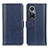 Leather Case Stands Flip Cover Holder M14L for Huawei Nova 9 Pro Blue