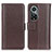 Leather Case Stands Flip Cover Holder M14L for Huawei Nova 9 Pro Brown