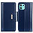 Leather Case Stands Flip Cover Holder M14L for Motorola Moto Edge 20 Lite 5G Blue