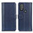 Leather Case Stands Flip Cover Holder M14L for Motorola Moto G Play Gen 2 Blue