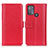 Leather Case Stands Flip Cover Holder M14L for Motorola Moto G50 Red