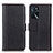 Leather Case Stands Flip Cover Holder M14L for Oppo A16s Black