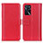 Leather Case Stands Flip Cover Holder M14L for Oppo A16s Red