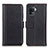 Leather Case Stands Flip Cover Holder M14L for Oppo F19 Pro Black