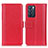 Leather Case Stands Flip Cover Holder M14L for Oppo Reno6 5G Red