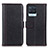 Leather Case Stands Flip Cover Holder M14L for Realme 8 4G Black