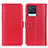 Leather Case Stands Flip Cover Holder M14L for Realme 8 4G Red