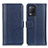 Leather Case Stands Flip Cover Holder M14L for Realme 8 5G Blue