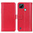 Leather Case Stands Flip Cover Holder M14L for Realme C21 Red