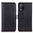 Leather Case Stands Flip Cover Holder M14L for Realme Q3 5G Black