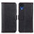 Leather Case Stands Flip Cover Holder M14L for Samsung Galaxy A03 Core Black