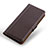 Leather Case Stands Flip Cover Holder M14L for Samsung Galaxy A72 4G Brown