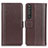 Leather Case Stands Flip Cover Holder M14L for Sony Xperia 1 III Brown