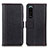 Leather Case Stands Flip Cover Holder M14L for Sony Xperia 5 III SO-53B Black