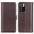 Leather Case Stands Flip Cover Holder M14L for Xiaomi Mi 11i 5G (2022) Brown