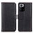 Leather Case Stands Flip Cover Holder M14L for Xiaomi Poco X3 GT 5G Black