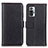 Leather Case Stands Flip Cover Holder M14L for Xiaomi Redmi Note 10 Pro 4G Black