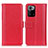 Leather Case Stands Flip Cover Holder M14L for Xiaomi Redmi Note 10 Pro 5G Red