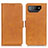 Leather Case Stands Flip Cover Holder M15L for Asus ROG Phone 7 Pro Light Brown