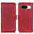 Leather Case Stands Flip Cover Holder M15L for Google Pixel 8 5G Red