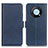 Leather Case Stands Flip Cover Holder M15L for Huawei Enjoy 50 Pro Blue