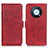 Leather Case Stands Flip Cover Holder M15L for Huawei Enjoy 50 Pro Red