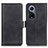 Leather Case Stands Flip Cover Holder M15L for Huawei Honor 50 5G Black