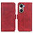 Leather Case Stands Flip Cover Holder M15L for Huawei Honor 60 5G Red