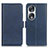 Leather Case Stands Flip Cover Holder M15L for Huawei Honor 90 5G Blue