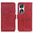 Leather Case Stands Flip Cover Holder M15L for Huawei Honor 90 5G Red