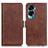 Leather Case Stands Flip Cover Holder M15L for Huawei Honor 90 Lite 5G