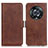 Leather Case Stands Flip Cover Holder M15L for Huawei Honor Magic4 Pro 5G Brown