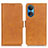 Leather Case Stands Flip Cover Holder M15L for Huawei Honor X7 Light Brown