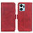 Leather Case Stands Flip Cover Holder M15L for Huawei Honor X7a Red