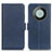 Leather Case Stands Flip Cover Holder M15L for Huawei Mate 60 Pro Blue