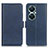 Leather Case Stands Flip Cover Holder M15L for Huawei Nova 11i Blue