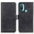 Leather Case Stands Flip Cover Holder M15L for Motorola Moto E30 Black